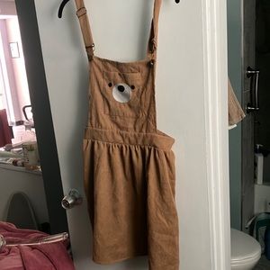Cute Bear Overall Dress